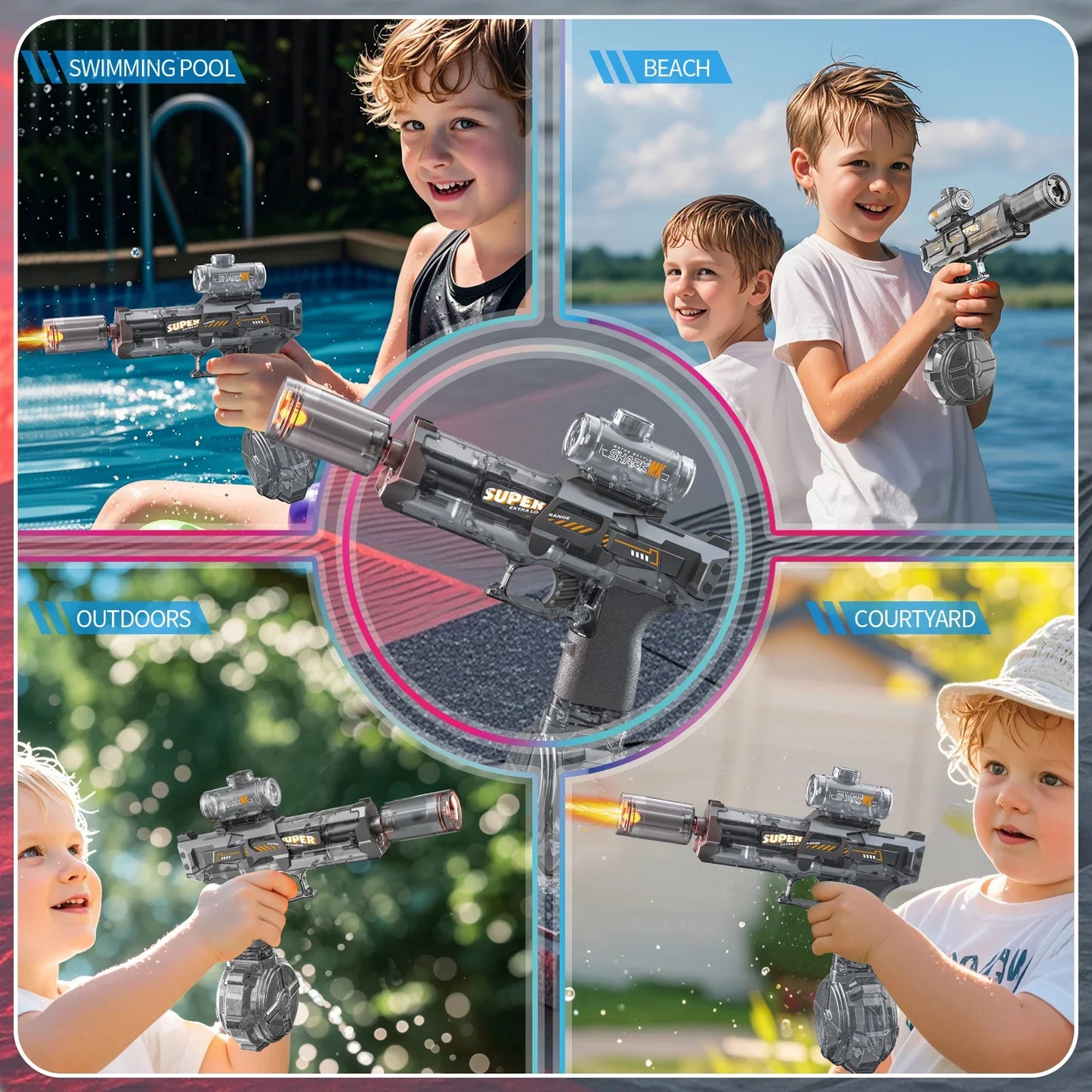 Flash squirt pistol