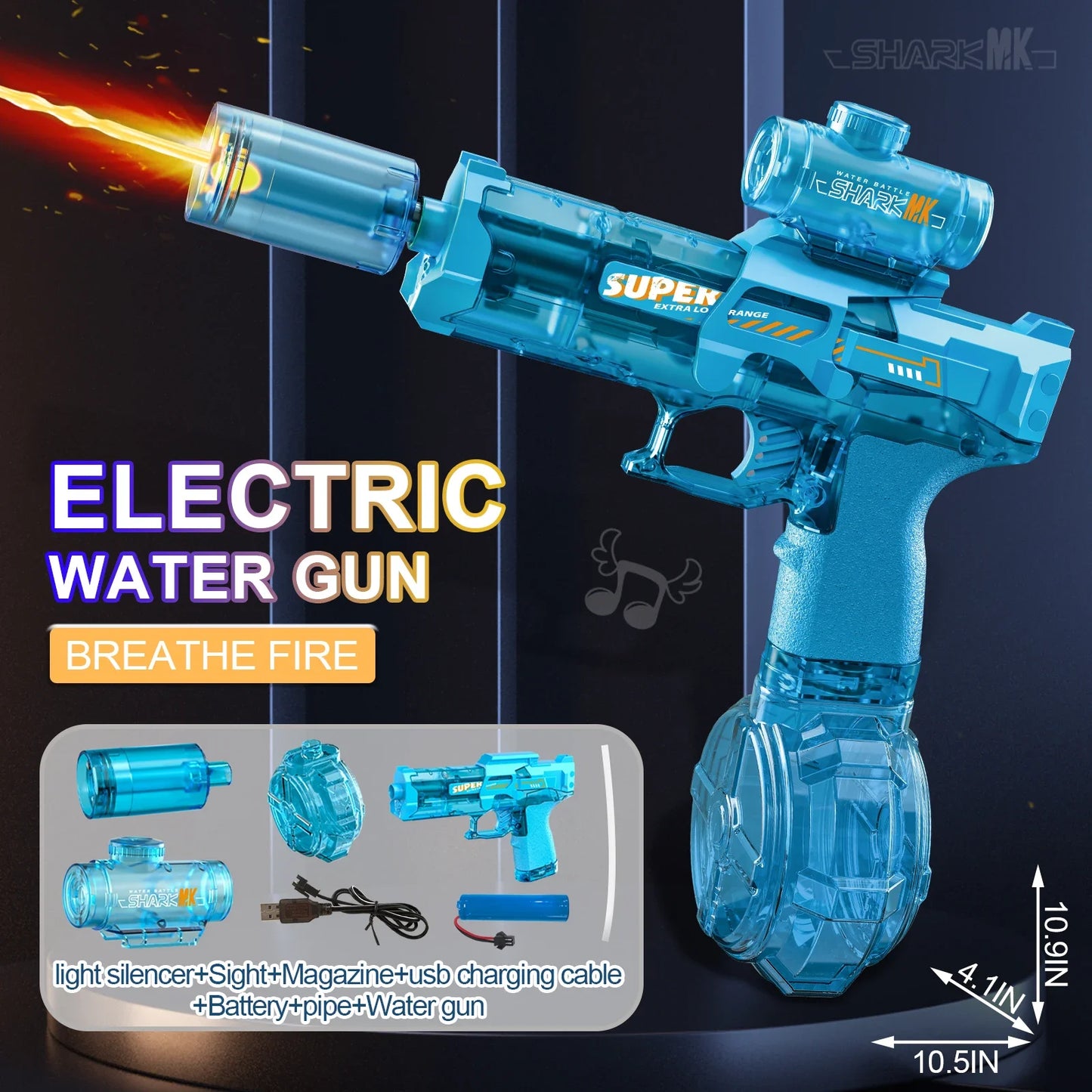 Flash squirt pistol