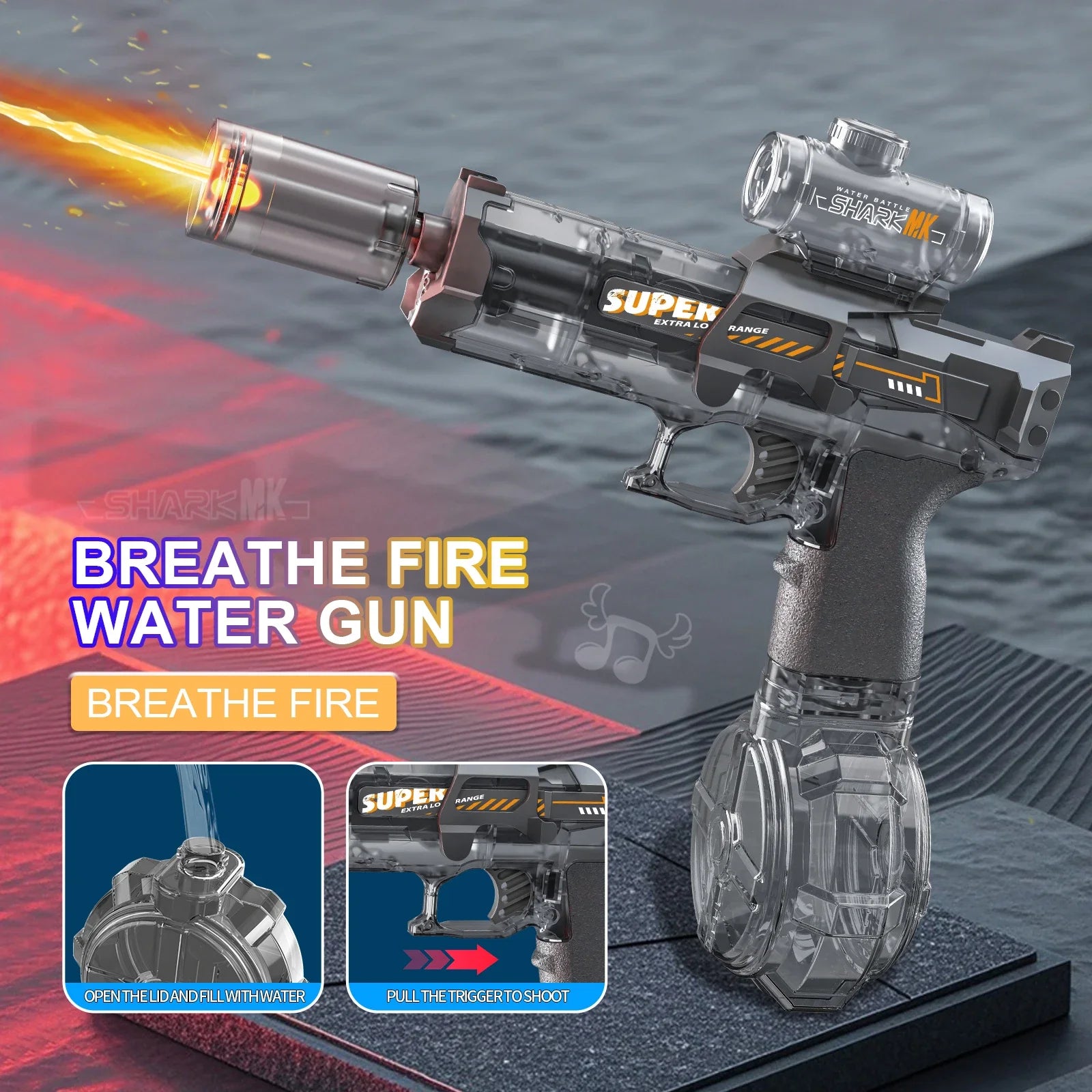 Flash squirt pistol